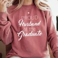 PROUD Husband Of The Graduate Couple School Graduation Comfort Colors Sweatshirt Crimson