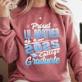 Proud Lil Brother Of 2025 Graduate College Shirt Graduation Comfort Colors Sweatshirt Crimson