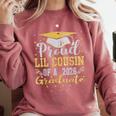 Proud Lil Cousin Of a 2026 Graduate Class Senior Graduation Comfort Colors Sweatshirt Crimson