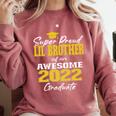 Proud Little Brother Of 2022 Graduate Class 2022 Graduation Comfort Colors Sweatshirt Crimson