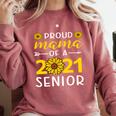 Proud Mama Of a 2021 Graduate Senior Mom 2021 Graduation Comfort Colors Sweatshirt Crimson