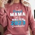 Proud Mama Of 2023 Class Master Graduate Family Graduation Comfort Colors Sweatshirt Crimson
