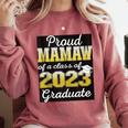Proud Mamaw Of 2023 Graduate Class 2023 Graduation Family Comfort Colors Sweatshirt Crimson