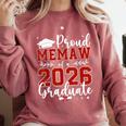 Proud Memaw Of a Class Of 2026 Graduate For Graduation Comfort Colors Sweatshirt Crimson