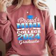Proud Mimi Of 2024 College Graduate Family 24 Graduation Comfort Colors Sweatshirt Crimson