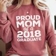 Proud Mom Of A 2018 Graduate Senior Class Graduation T-Shirt Comfort Colors Sweatshirt Crimson
