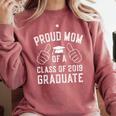 Proud Mom Of a 2019 Graduate Graduation Comfort Colors Sweatshirt Crimson