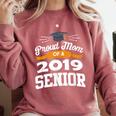 Proud Mom Of A 2019 Senior Graduation Class Outfit T-Shirt Comfort Colors Sweatshirt Crimson