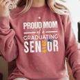 Proud Mom Of 2019 Senior Graduation Shirt Graduate Comfort Colors Sweatshirt Crimson