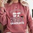 Proud Mom Of A 2021 Graduate Leopard Print Graduation Mama Comfort Colors Sweatshirt Crimson