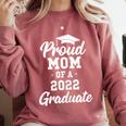 Proud Mom Of a 2022 Graduate Class Of 2022 Graduation Comfort Colors Sweatshirt Crimson