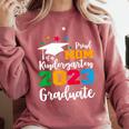Proud Mom Of A 2023 Graduate Senior 2023 Graduation 23 Comfort Colors Sweatshirt Crimson