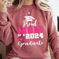 Proud Mom Of 2024 5th Grade Graduate Mother Graduation Comfort Colors Sweatshirt Crimson