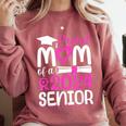Proud Mom Of A 2024 Senior Graduation Comfort Colors Sweatshirt Crimson