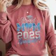 Proud Mom Of a 2025 Graduate For Class Of 2025 Graduation Comfort Colors Sweatshirt Crimson