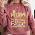 Proud Mom Of 2025 Graduate College Shirt Graduation Comfort Colors Sweatshirt Crimson