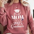 Proud Mom Of a 2025 Graduate Graduation Senior Moms Comfort Colors Sweatshirt Crimson