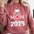 Proud Mom Of a 2025 Graduate Senior Mom Family Graduation Comfort Colors Sweatshirt Crimson