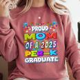 Proud MOM Of a 2025 PRE-K Graduate -Graduation Comfort Colors Sweatshirt Crimson