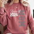 Proud Mom Of A 2026 Graduate Grad Senior Mother Graduation Comfort Colors Sweatshirt Crimson