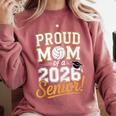 Proud Mom Of a 2026 Senior Volleyball Graduation Comfort Colors Sweatshirt Crimson