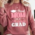Proud Mom Of An Awesome 8th Grade Graduate 2026 Graduation Comfort Colors Sweatshirt Crimson
