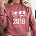 Proud Mom Of A Class 2018 Graduate Graduation Shirt Comfort Colors Sweatshirt Crimson