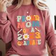 Proud Mom Of A Class Of 2023 Graduated Graduation Women Comfort Colors Sweatshirt Crimson