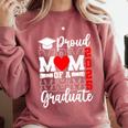 Proud Mom Of a Class Of 2025 Graduate Senior Mom Graduation Comfort Colors Sweatshirt Crimson