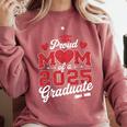 Proud Mom Of a Class Of 2025 Graduate Senior Graduation Comfort Colors Sweatshirt Crimson