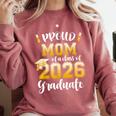 Proud Mom Of a Class Of 2026 Graduate Graduation 2026 Women Comfort Colors Sweatshirt Crimson