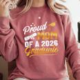 Proud Mom Of A Class Of 2026 Graduate Senior 2026 Graduation Comfort Colors Sweatshirt Crimson