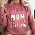 Proud Mom Of The Graduate Senior Class 2019 Graduation Party Comfort Colors Sweatshirt Crimson