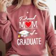 Proud Mom Of A High School Graduation Senior Mom Shirt Comfort Colors Sweatshirt Crimson