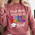 Proud Mom Of A Kindergarten Grad Shirt Graduation Comfort Colors Sweatshirt Crimson