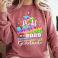 Proud Mom Of Kindergarten Graduate 2025 Graduation Mom Comfort Colors Sweatshirt Crimson