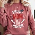 Proud Mom Mother Of a 2019 Graduate TShirt Graduation Comfort Colors Sweatshirt Crimson