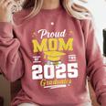 Proud Mom Of Two Class Of 2025 Graduates Twins Graduation Comfort Colors Sweatshirt Crimson