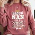 Proud Nan Of A Class Of 2025 Graduate Senior Graduation Comfort Colors Sweatshirt Crimson