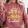 Proud Nana Of a Class Of 2026 Graduate Senior Graduation Comfort Colors Sweatshirt Crimson