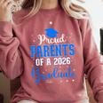 Proud Parents Of a Class Of 2026 Graduate For Graduation Comfort Colors Sweatshirt Crimson