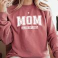 Proud Senior Mom Class Of 2025 Graduate Graduation 25 Comfort Colors Sweatshirt Crimson