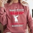 Proud Sister Of 2018 Graduate Dabbing Graduation Comfort Colors Sweatshirt Crimson