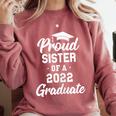 Proud Sister Of a 2022 Graduate Class Of 2022 Graduation Comfort Colors Sweatshirt Crimson