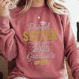 Proud Sister Of a 2025 Graduate Senior Graduation Women Comfort Colors Sweatshirt Crimson