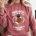 Proud Sister Of a 2026 Football Senior Graduation Comfort Colors Sweatshirt Crimson