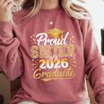 Proud Sister Of 2026 Graduate College Graduation Hat Party Comfort Colors Sweatshirt Crimson