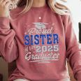 Proud Sister Of Two Class Of 2025 Graduates Twins Graduation Comfort Colors Sweatshirt Crimson