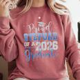 Proud Stepdad Of Senior 2026 Class Of 2026 Graduation Comfort Colors Sweatshirt Crimson