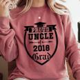 Proud Uncle Of a 2018 Grad Graduation Family Comfort Colors Sweatshirt Crimson